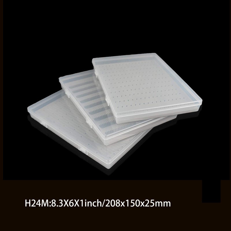 Aventik Super Large Capacity Fly Boxes Slim Foam Clear Lid PP Collection Fishing Boxes Competition Fishing Hook Tackle Boxes(24MB) - Image 5